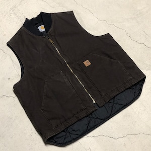 ⊕CARHARTT VEST BROWN