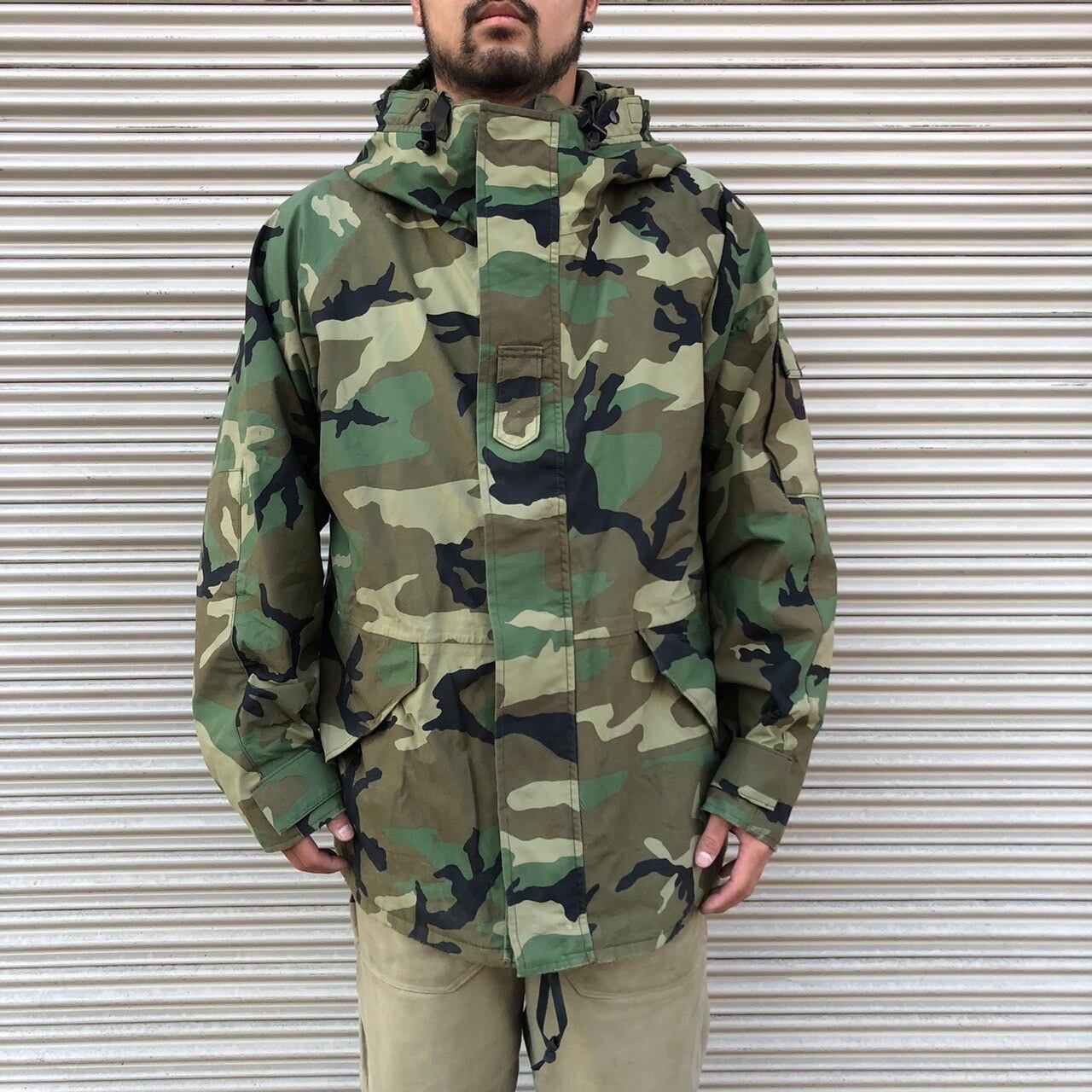 90s 米軍実物 ECWCS GEN1 ゴアテックス パーカー Large Regular 後期型 