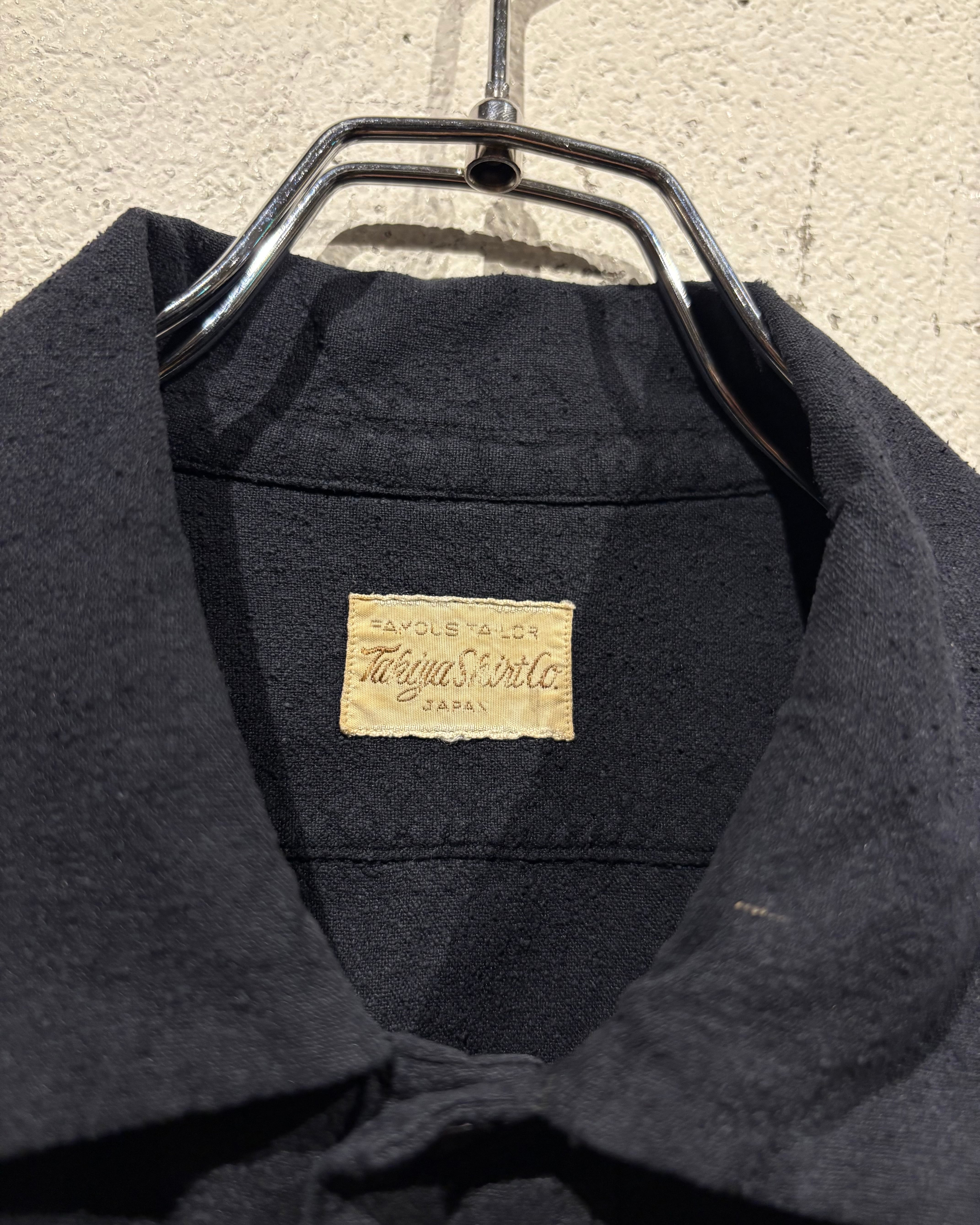 Caka otto】40's〜50's “TAKIYA” Custom-made Vintage L/S Raw Silk