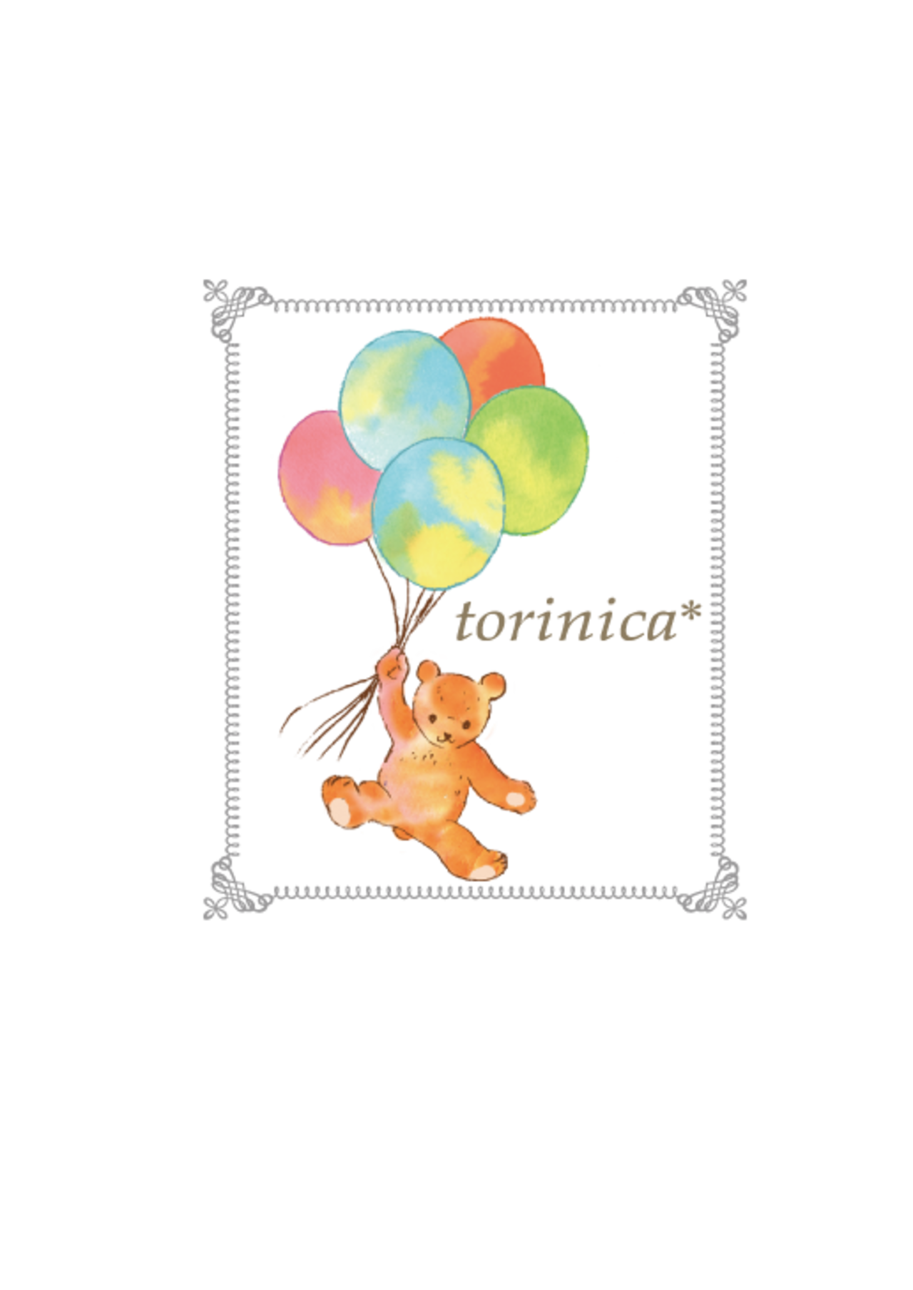 風船とくまネックレス