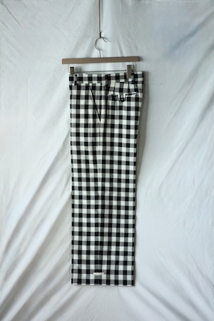 TSTS【GINGHAM WOOL WIDE TROUSERS -BLACK GINGHAM-】