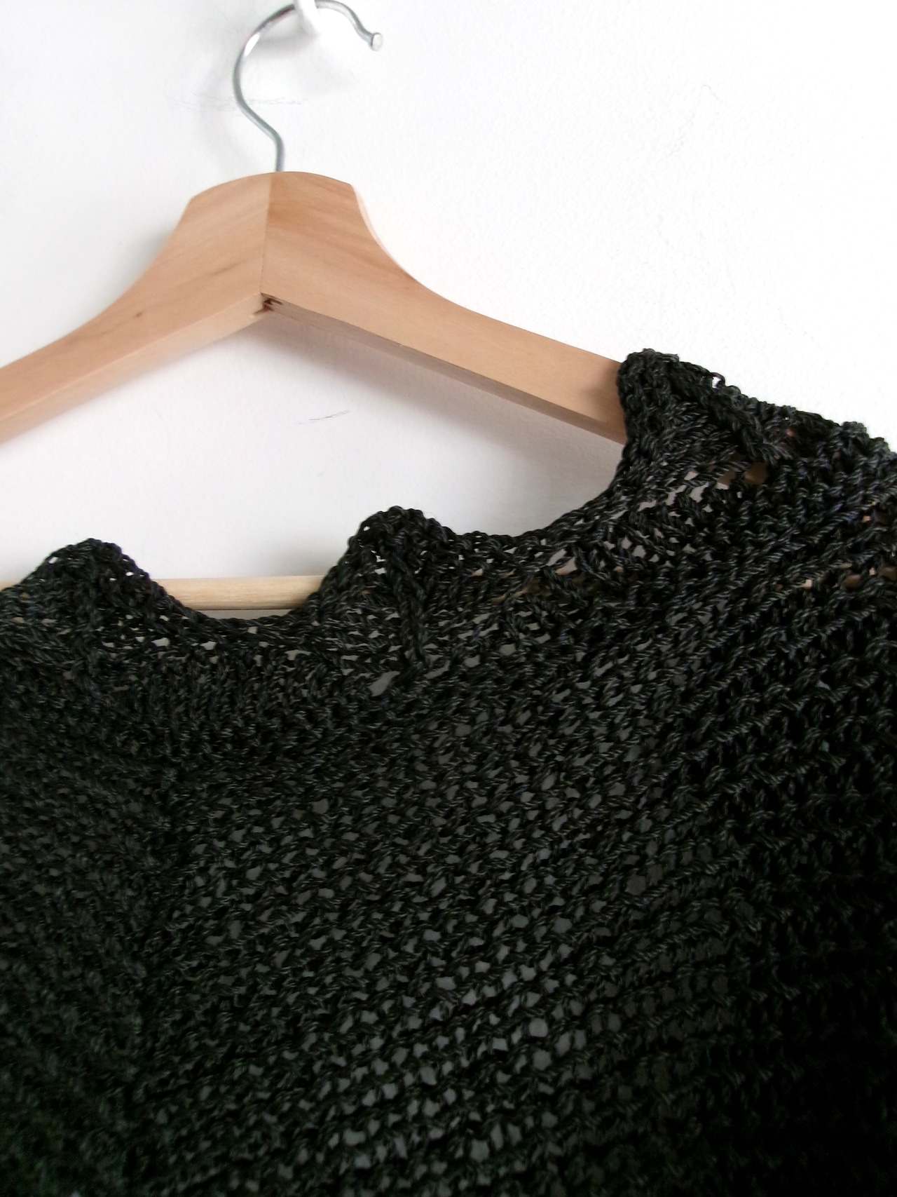 Dolman sleeve spring knit cardigan