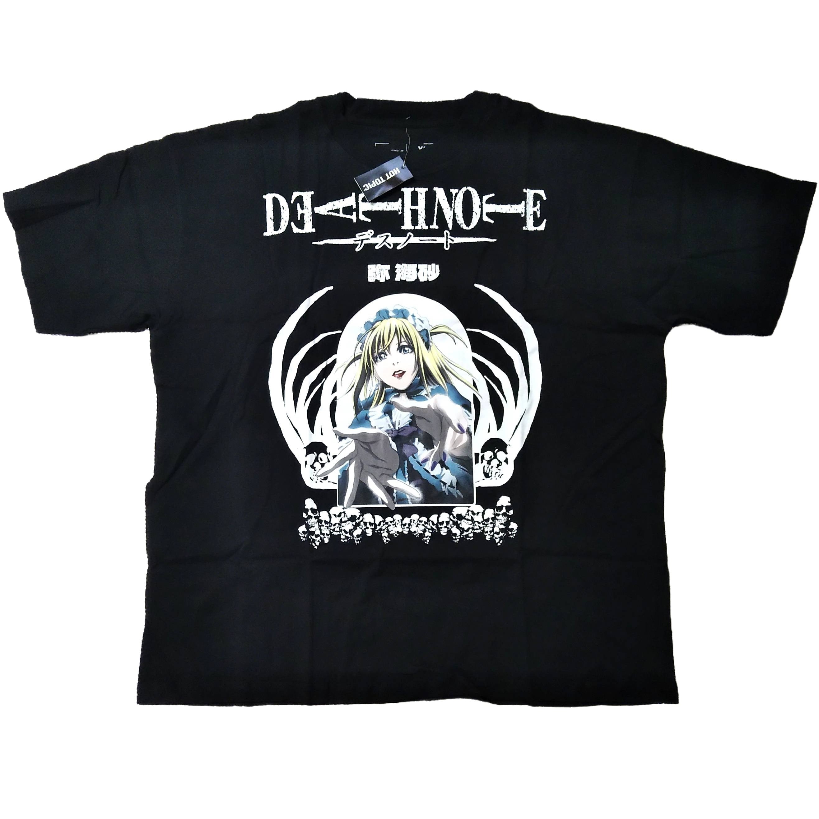 古着 デスノート Tシャツ XL 黒 弥海砂 ミサミサ アニメTシャツ 海外