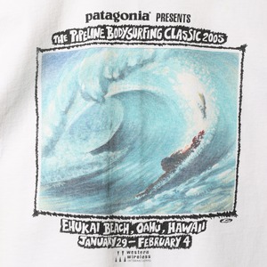 美品 M 05年 Patagonia “The Pipeline Bodysurfing Classic 2005” サーフTシャツ パタゴニア