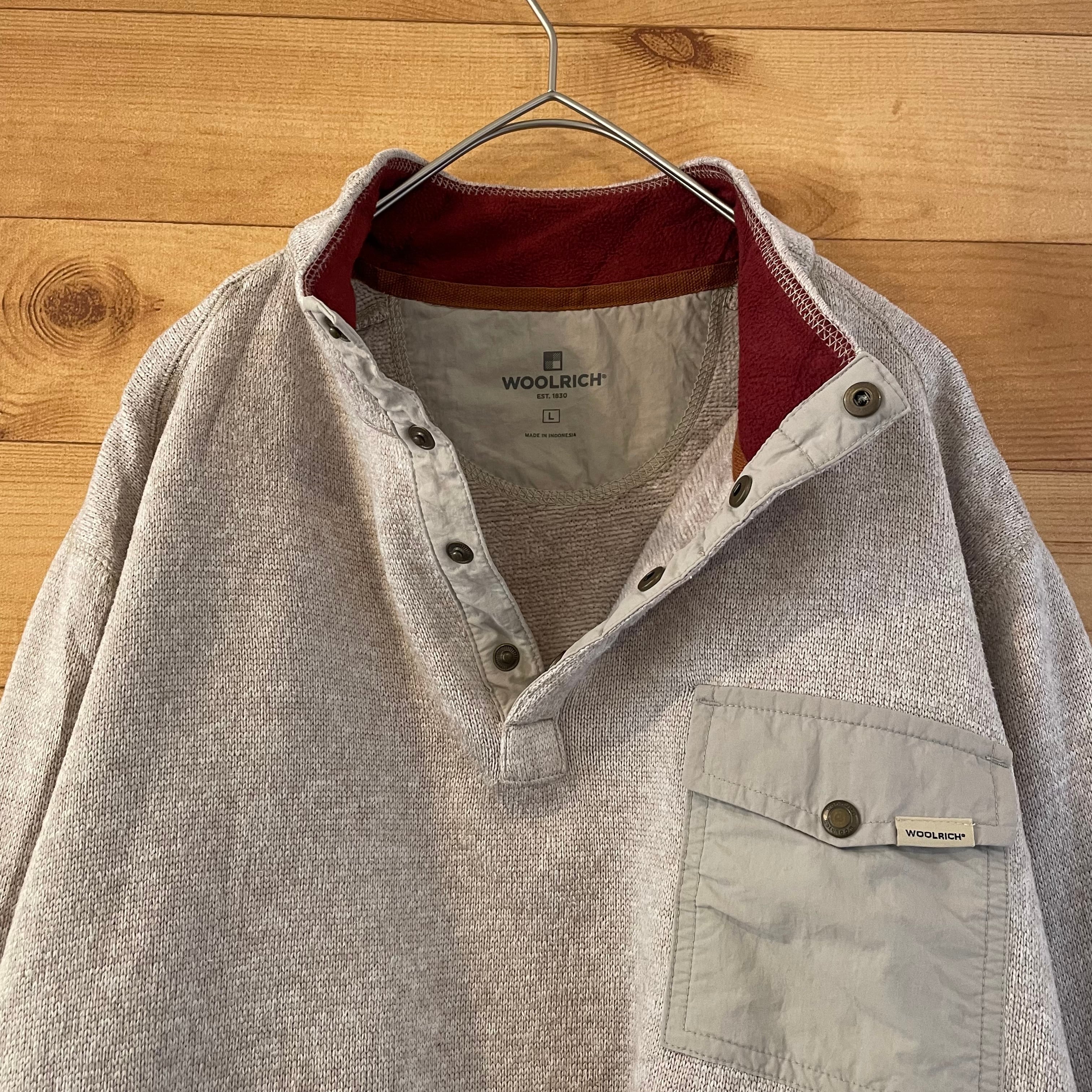 vintage USA製　WOOLRICH アニマル　ハーフジップ　フリース