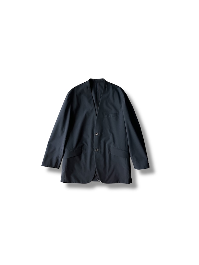 BOWTE EXTRA FINE WORSTED TOROPICAL COLLARLESS TAILORD JACKET