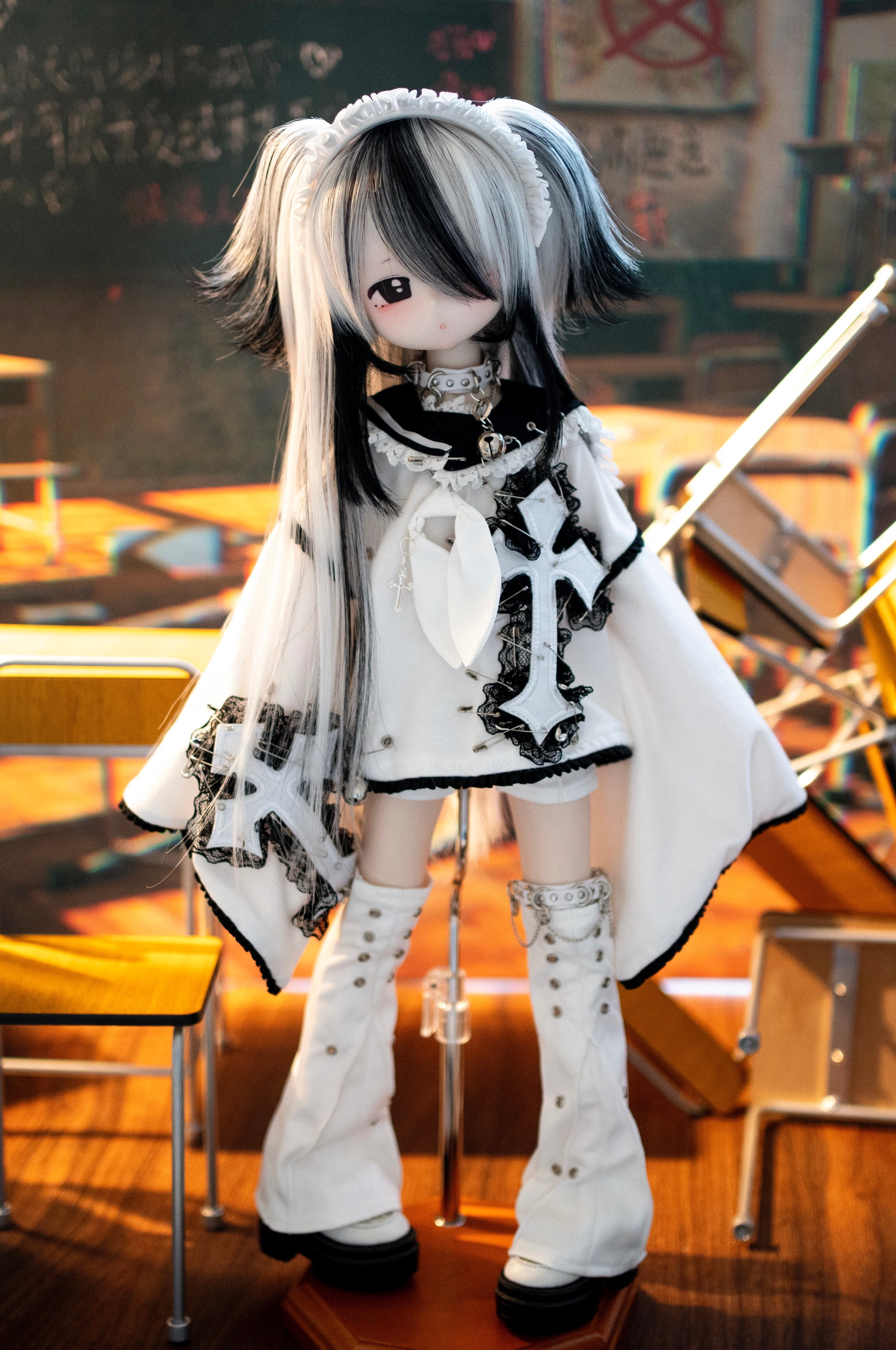 BJDドール用ウィッグ MDDサイズ 樹脂 3Dプリンター 全5種類 球体関節