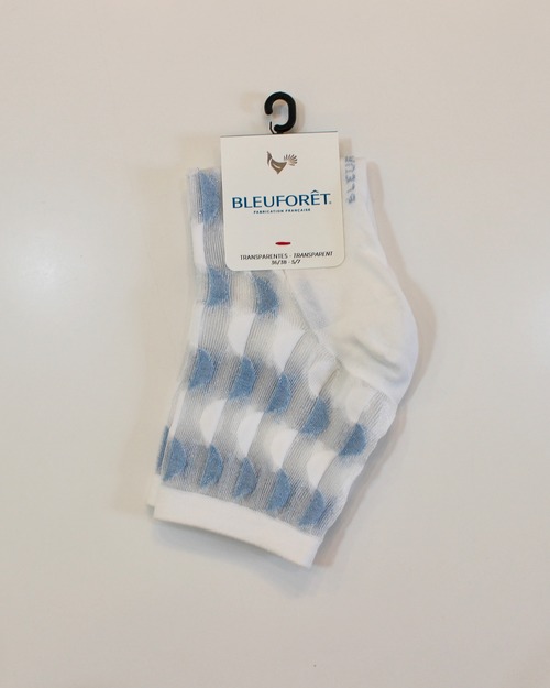 BLEU FORET/water tulle socks