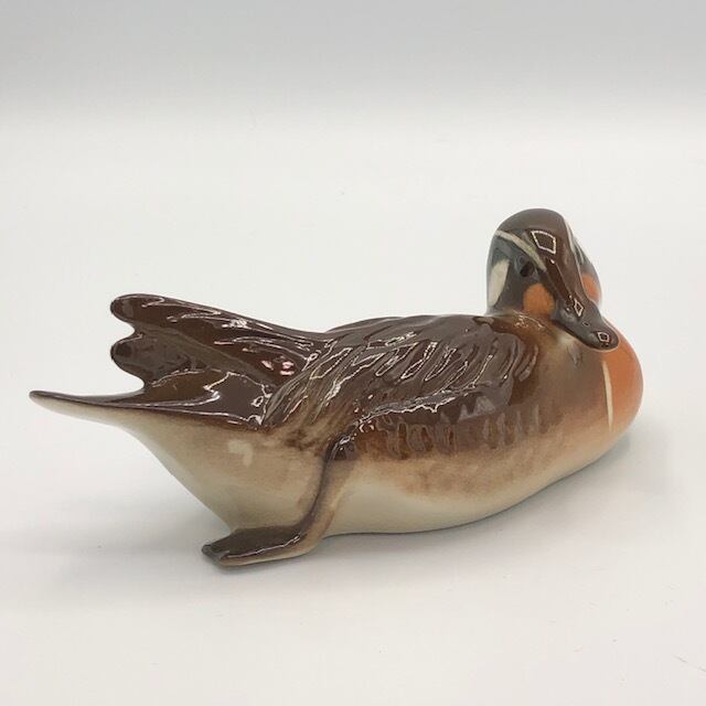 ロモノーソフ　鴨のフィギュア 新品 ロモノーソフ Imperial Porcelain 鴨 カモ 1 | アンティーク