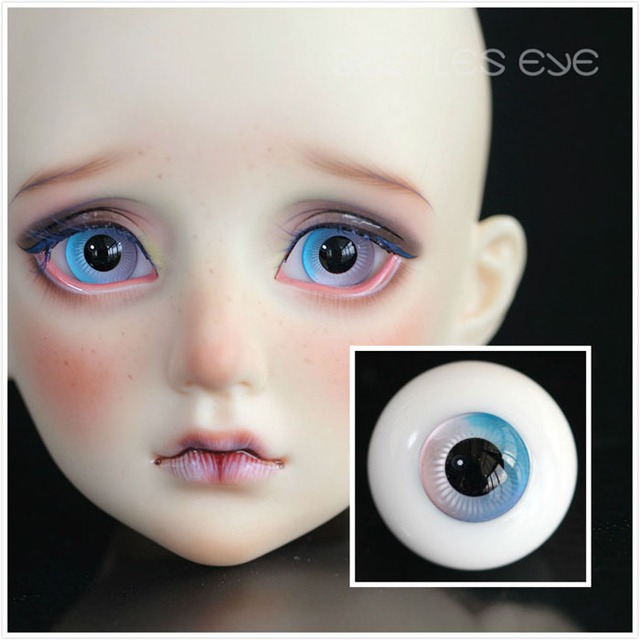ドール用グラスアイ eye ピンクブルーラデーション JB-02 14mm/16mm/18mmサイズ人形用 球体関節人形用/Dolly Planet