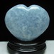 1Kg ブルーカルサイト ハート置物 台座付属 155-136