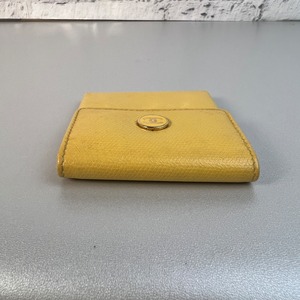 【最終処分SALE】CHANEL シャネル ココマーク  キャビアスキン コインケース イエロー A-9022