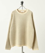 many men many mind Mesh Jacquard Knit Pullover (IVO) M2621031