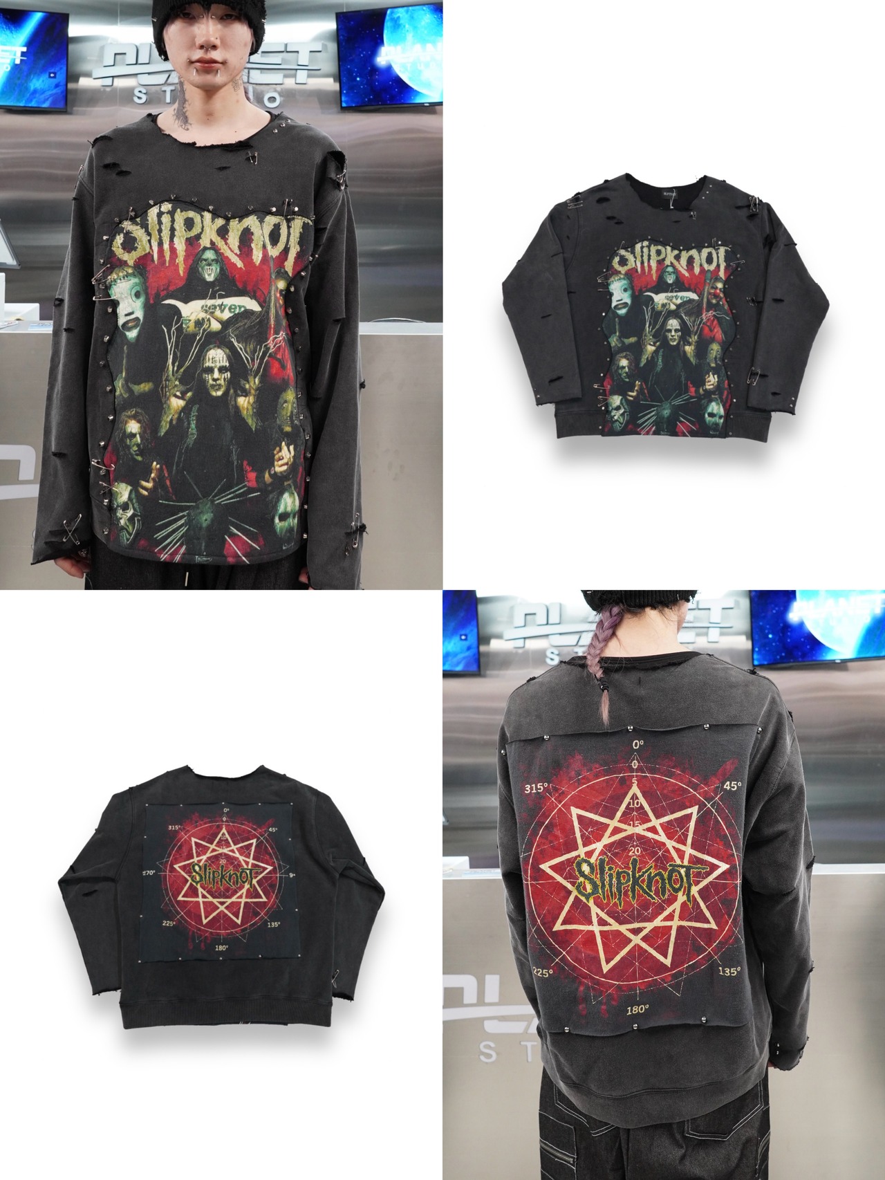 【RUPTIVEY】『slipknot』remake damage sweat"悲魂"