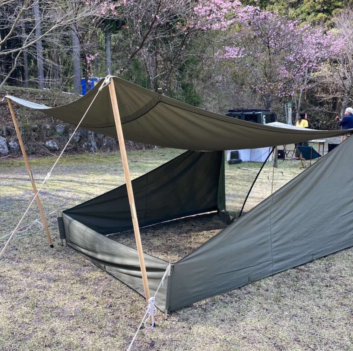 ZIBETALIAN ジベタリアン　蝦夷幕 zivetalian】蝦夷幕 (缶バッジ付き)軍幕 | OUTDOOR BASE MATSUMOTO