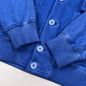 イタリア製 PLOUMANAC'H プルマナック 染め 鹿の子コットン ジャケット サイズ S /ブルー/la belle vie株式会社代理