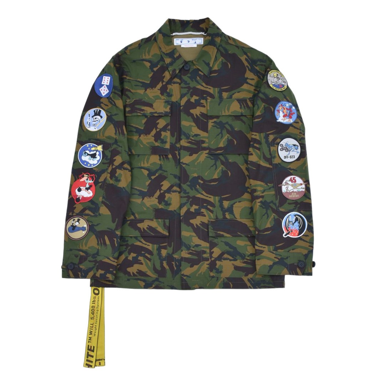 【OFF WHITE】CAMOU PATCH FIELD JACKET(ARMY GREEN) - 1
