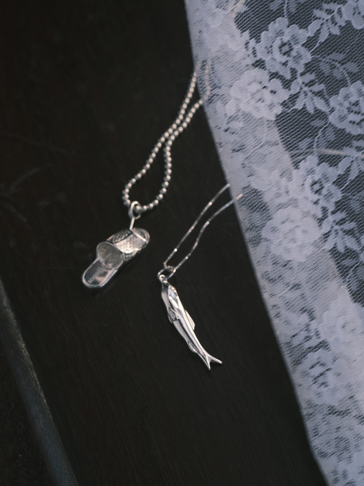 Jelly Fish／ BABY ANCHOVY NECKLACE