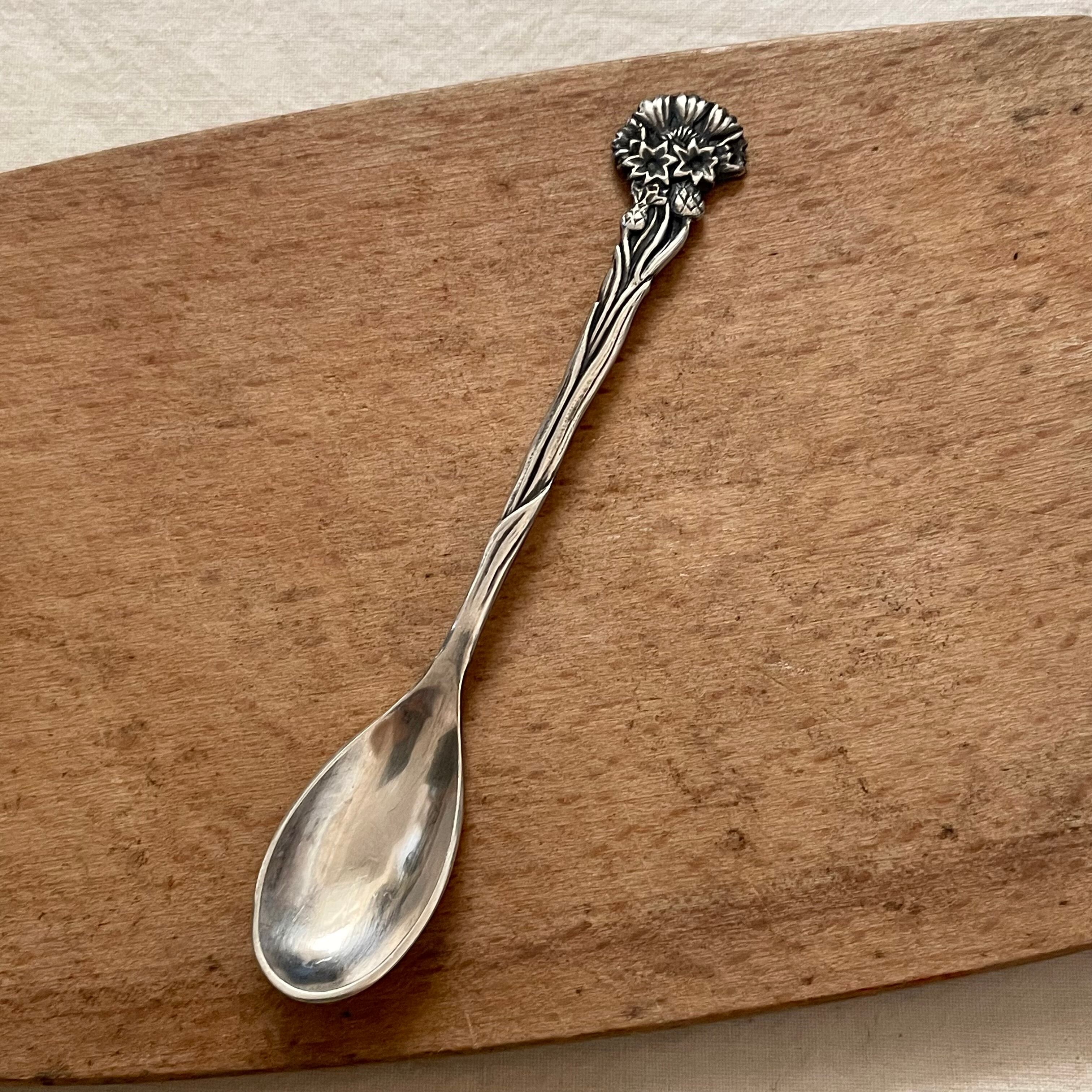 花模様のティースプーン14