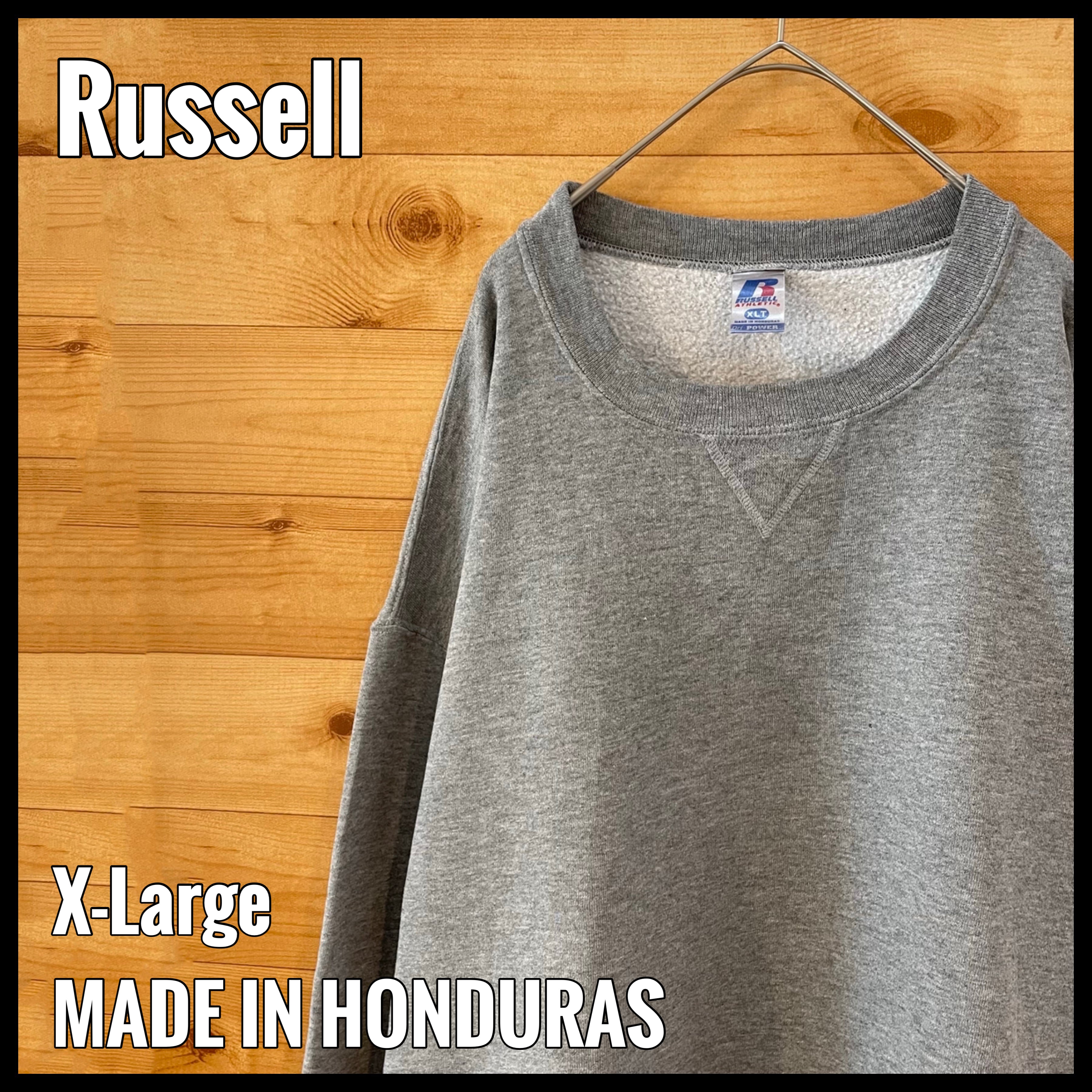 【USA製】90s russell 無地 ヘビーウェイト スウェット XXL