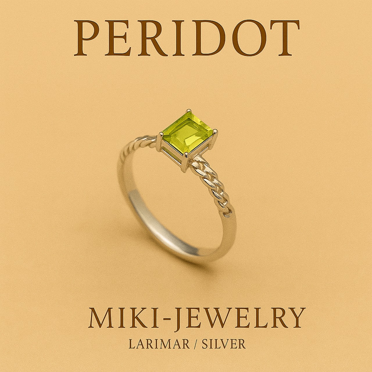 8月の誕生石としても知られ、「夫婦の愛」「絆」の石｜MIKI-JEWERLRY【ペリドット11号】Peridot