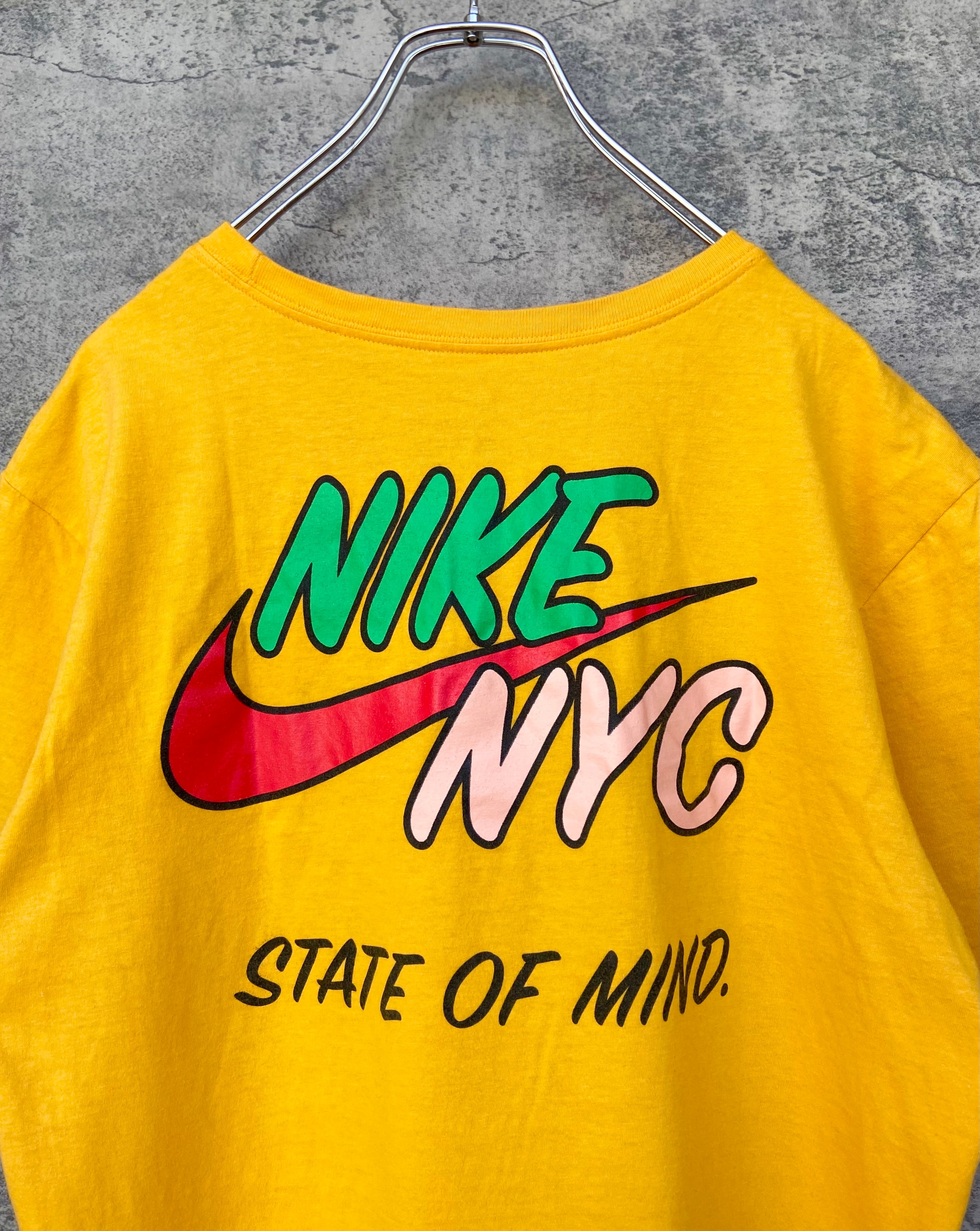 NIKE ナイキ スウォッシュ バックロゴ 橙 Tシャツ