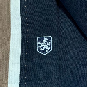 6863  Nat Nast ストライプ シルク ボーリングシャツ ステッチ シルクシャツ XL