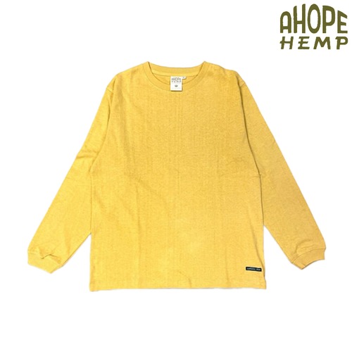 A HOPE HEMP アホープヘンプ STG-018NC レギュラーL/S Tシャツ 長袖Tシャツ ヘンプ55% オーガニックコットン45% 10オンス メンズ Oats