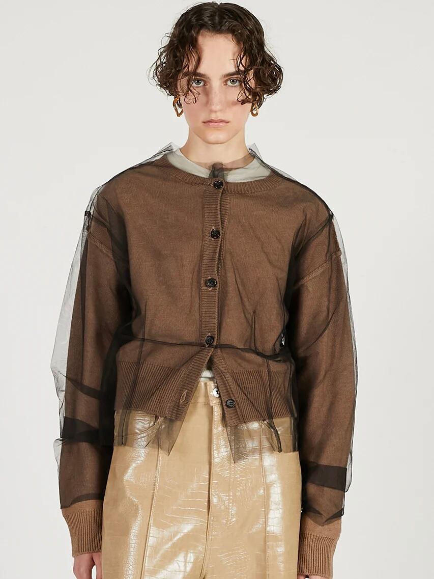 prank project tulle logo cardigan CARDIGAN / カーディガン | TRENT