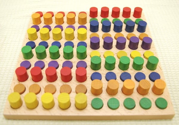 デュシマ ステッキ遊び ジャンボ 10×10 ペグさし 2歳〜 | 木のおもちゃ