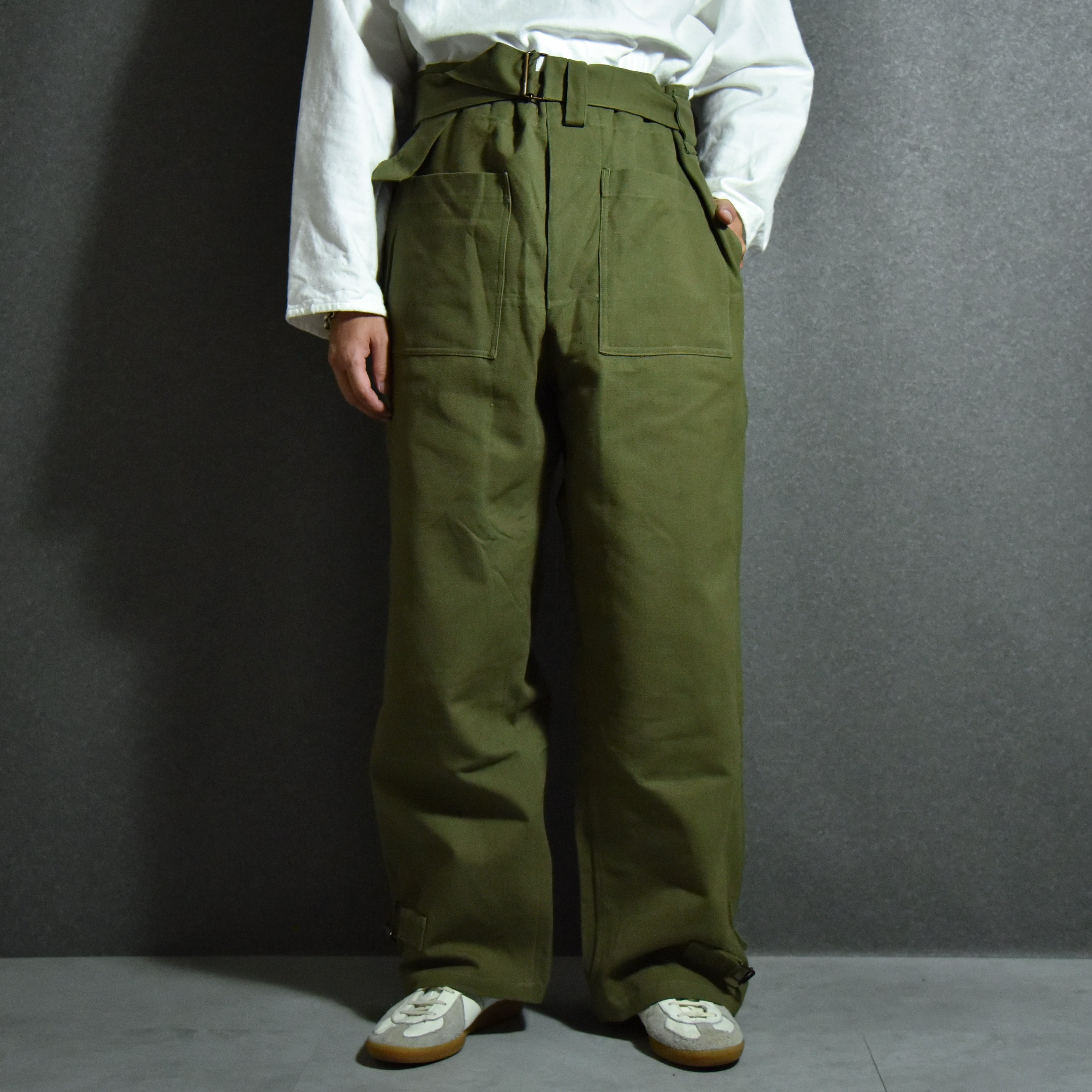 DEAD STOCK】WWⅡ 40s French Army Motorcycle Pants M35 フランス軍 