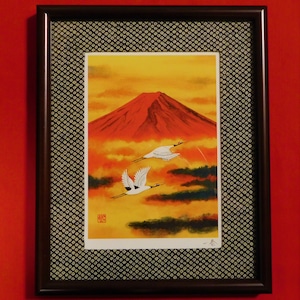 複製画(ジークレー技法)-”赤富士”