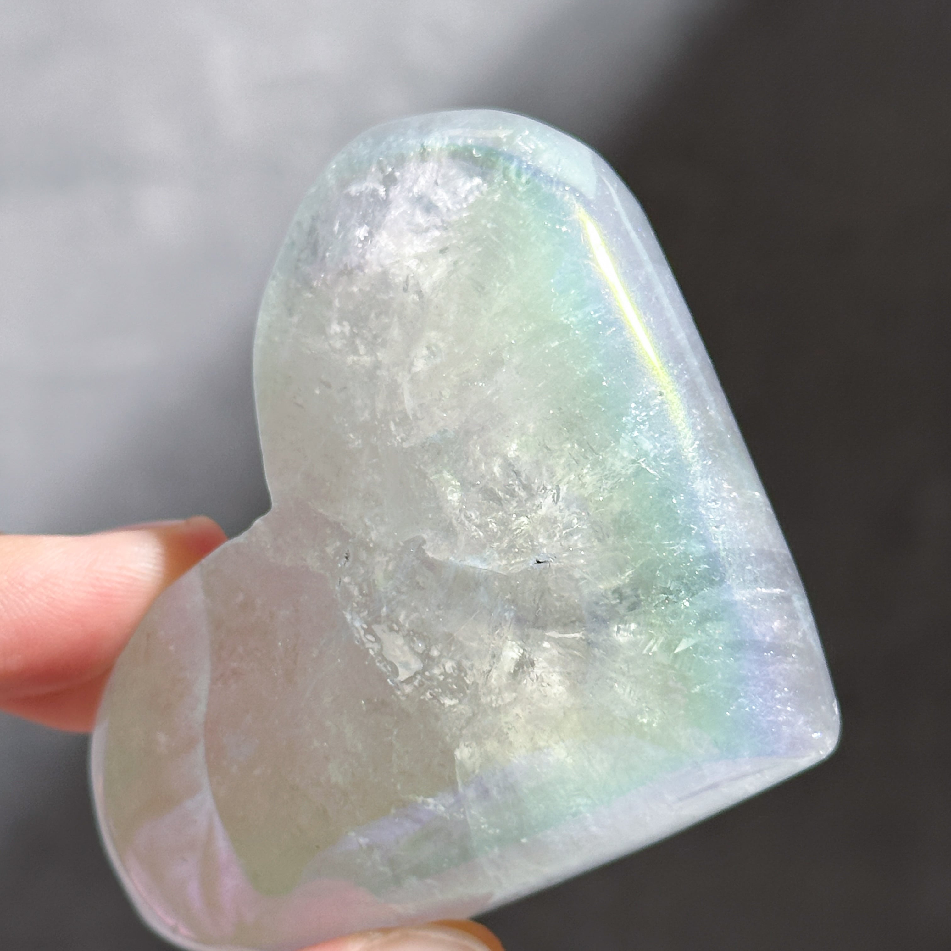 Big♡エンジェルオーラクォーツ ハート64♡ Angel Aura Quartz