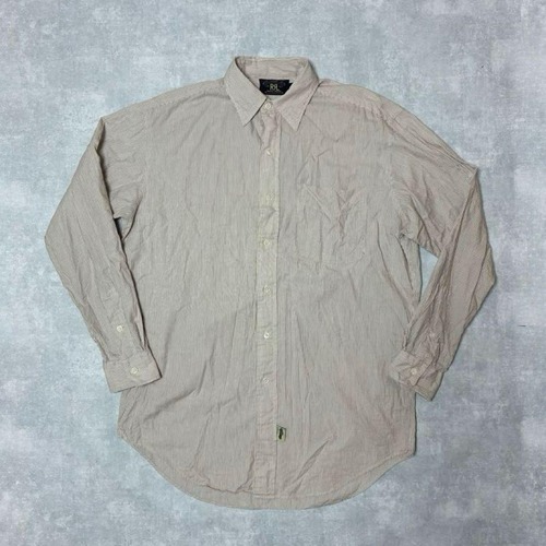 90s RRL ストライプシャツ レッド 初期 三ツ星