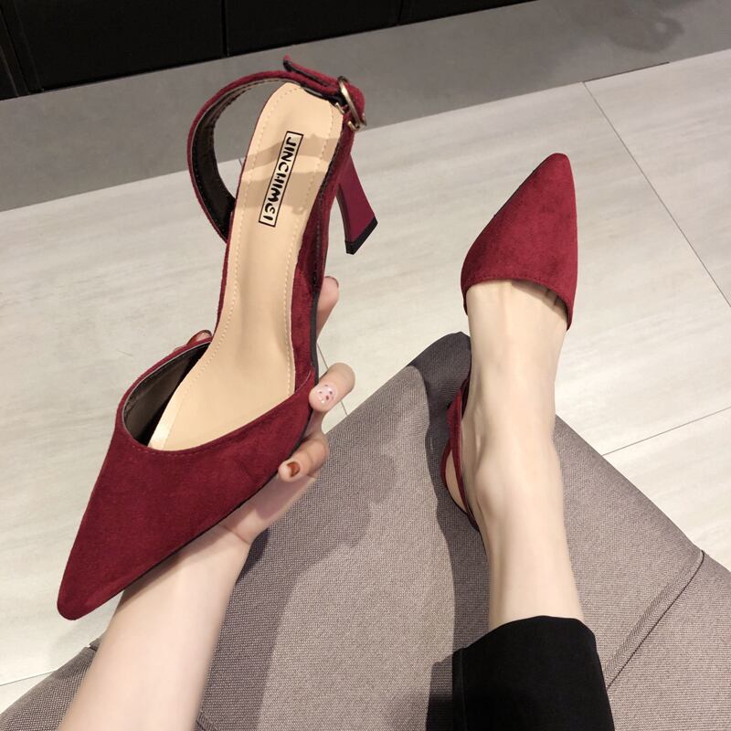 ヒールスタイルサマーブラック薄手サンダル 靴 シューズ 夏物 部族の婦人靴0628112