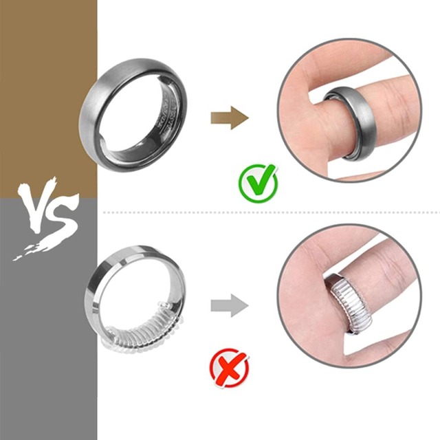 [Formemory] リングテープ リングストッパー リングアジャスター テープ 4色セット（グレー・ホワイト・ブラック・トランスペアレント ） 指輪 リング サイズ調節 サイズ調整 (厚さ１ミリ 薄型タイプ) ルーズリング用 (テープ 4色セット)