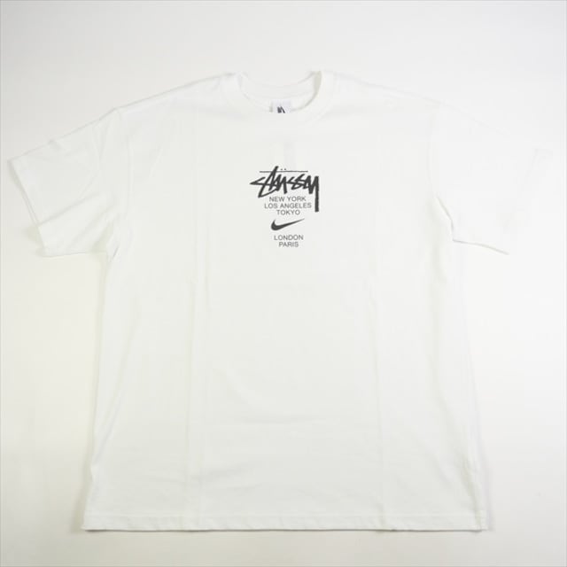 未開封品】ステューシー x ナイキ Tシャツ ホワイト Mサイズ-