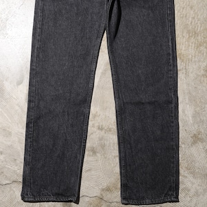 極美品 34×32 501-0658 USA 85年 Levi’s 先染めブラックデニムパンツ リーバイス