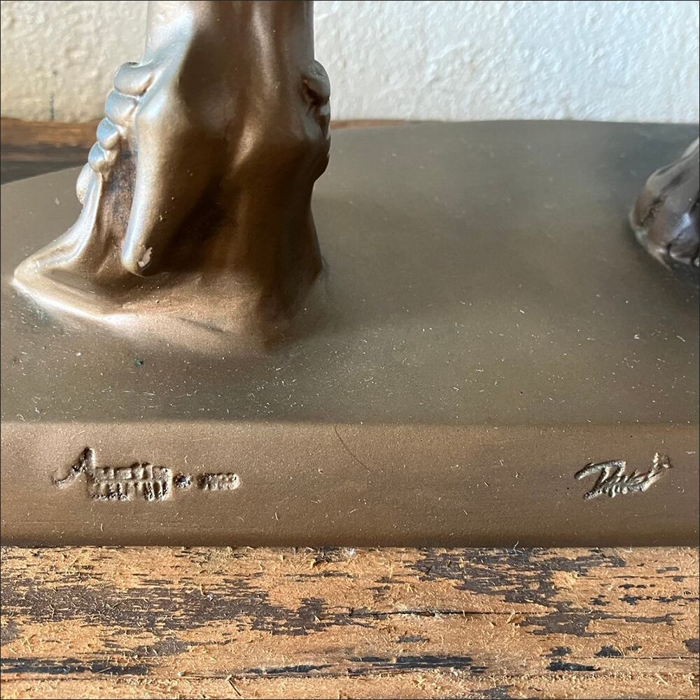 ヴィンテージ Austin sculpture 犬と女性 オブジェ】 | ALL TOMORROW'S