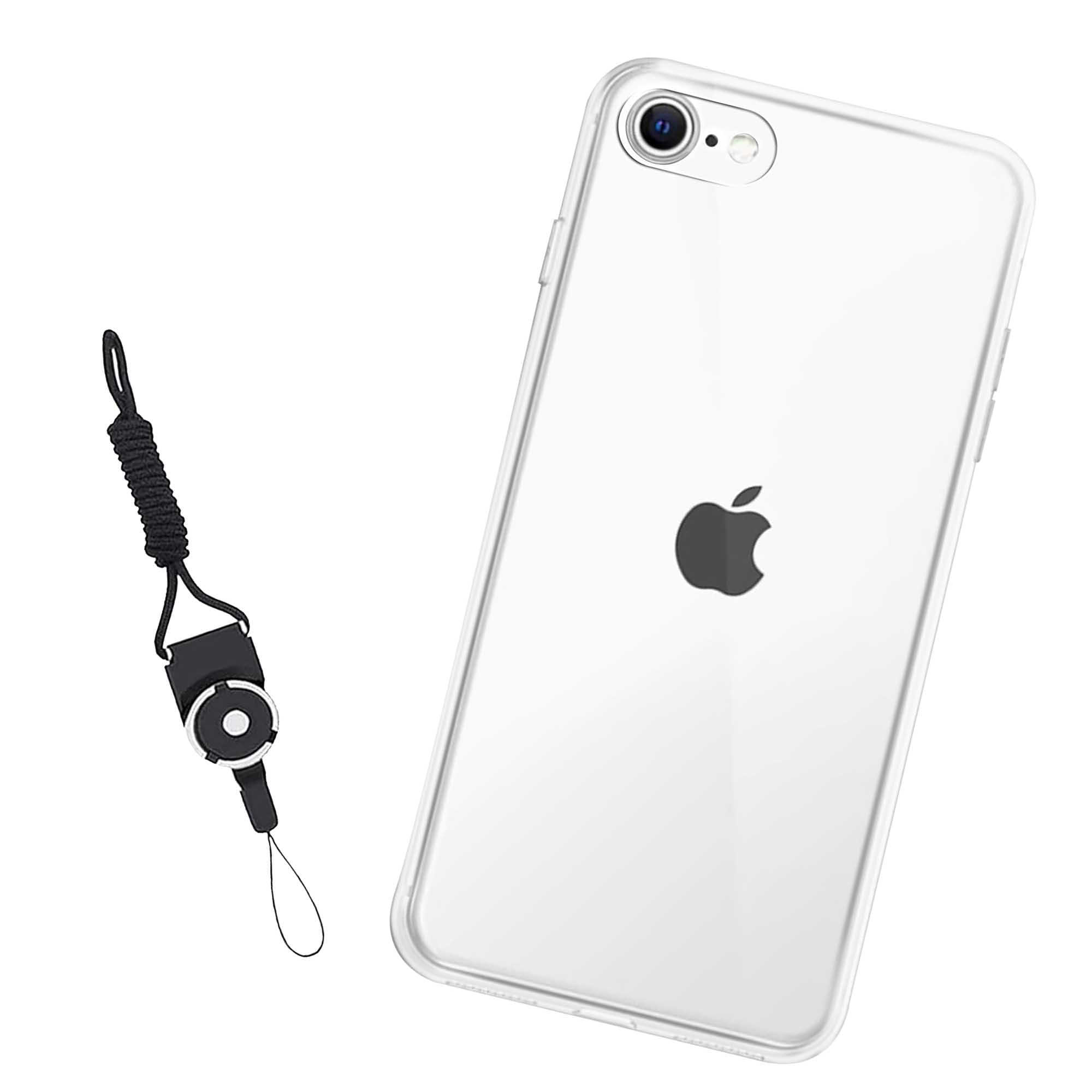 Nutmeg iPhone SE3 世代 / SE2 / iPhone8 / iPhone7 用 ケース クリア iPhone SE3 / SE2 スマホケース iPhone8 / 7 保護カバー TPU 薄型 耐衝撃 傷つけ防止 滑り止め 指紋防止 柔らかい手触り 黄変防止