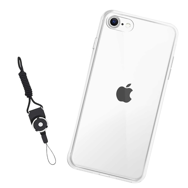 Nutmeg iPhone SE3 世代 / SE2 / iPhone8 / iPhone7 用 ケース クリア iPhone SE3 / SE2 スマホケース iPhone8 / 7 保護カバー TPU 薄型 耐衝撃 傷つけ防止 滑り止め 指紋防止 柔らかい手触り 黄変防止