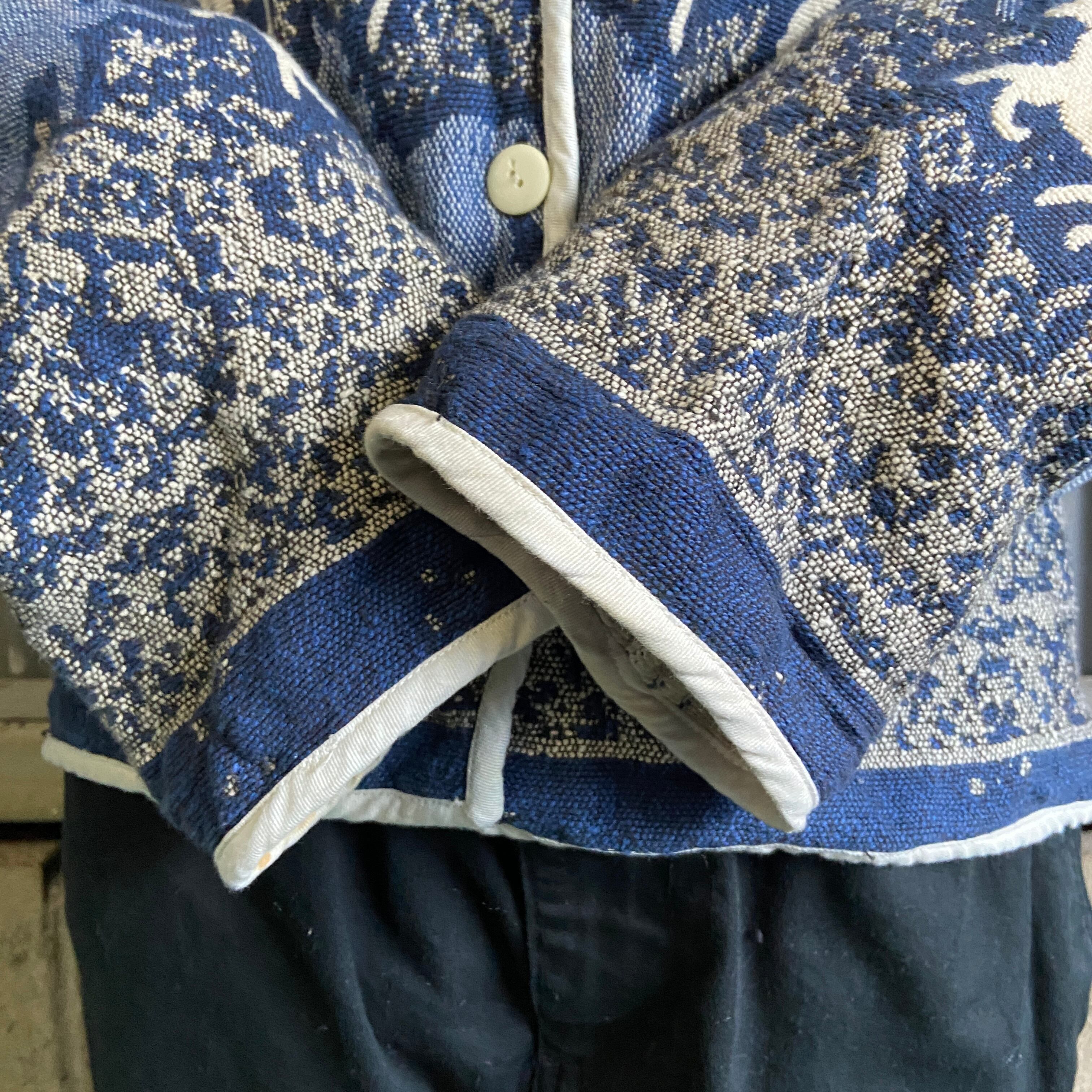 Zipped Tibetan Jacket - Damask Velvet Jq NEEDLES [FALL/WINTER 2022 