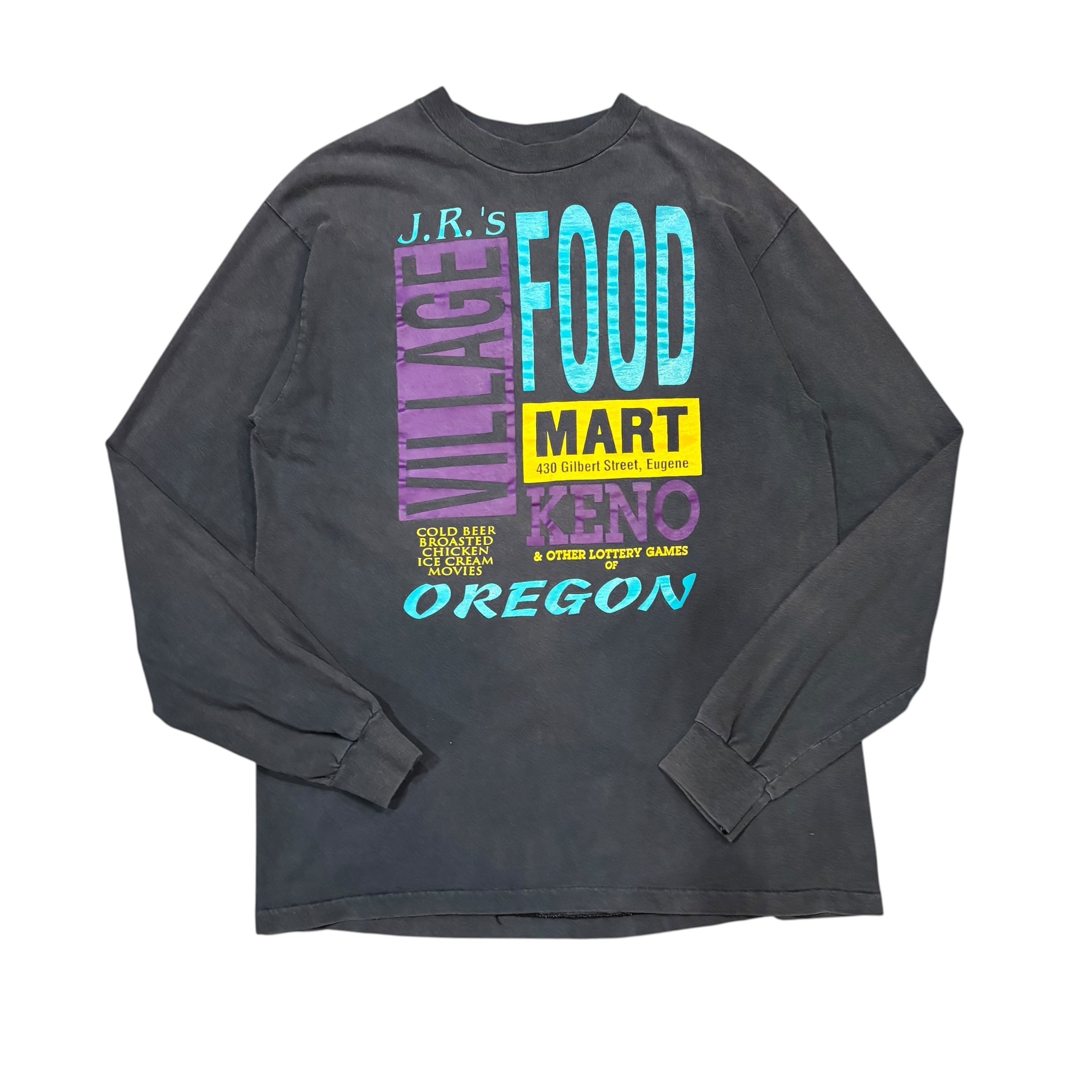 【古着】J.R's Food Mart Long Sleeve T-shirt