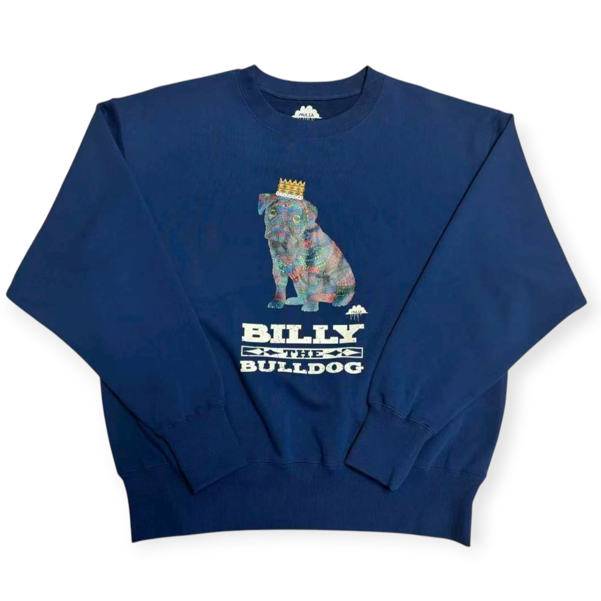 ON THE GRASS スウェット ネイビー TGA-MT152 スウェット/Billy the Bulldog_ネイビー | MULGA THE ARTIST ASIA