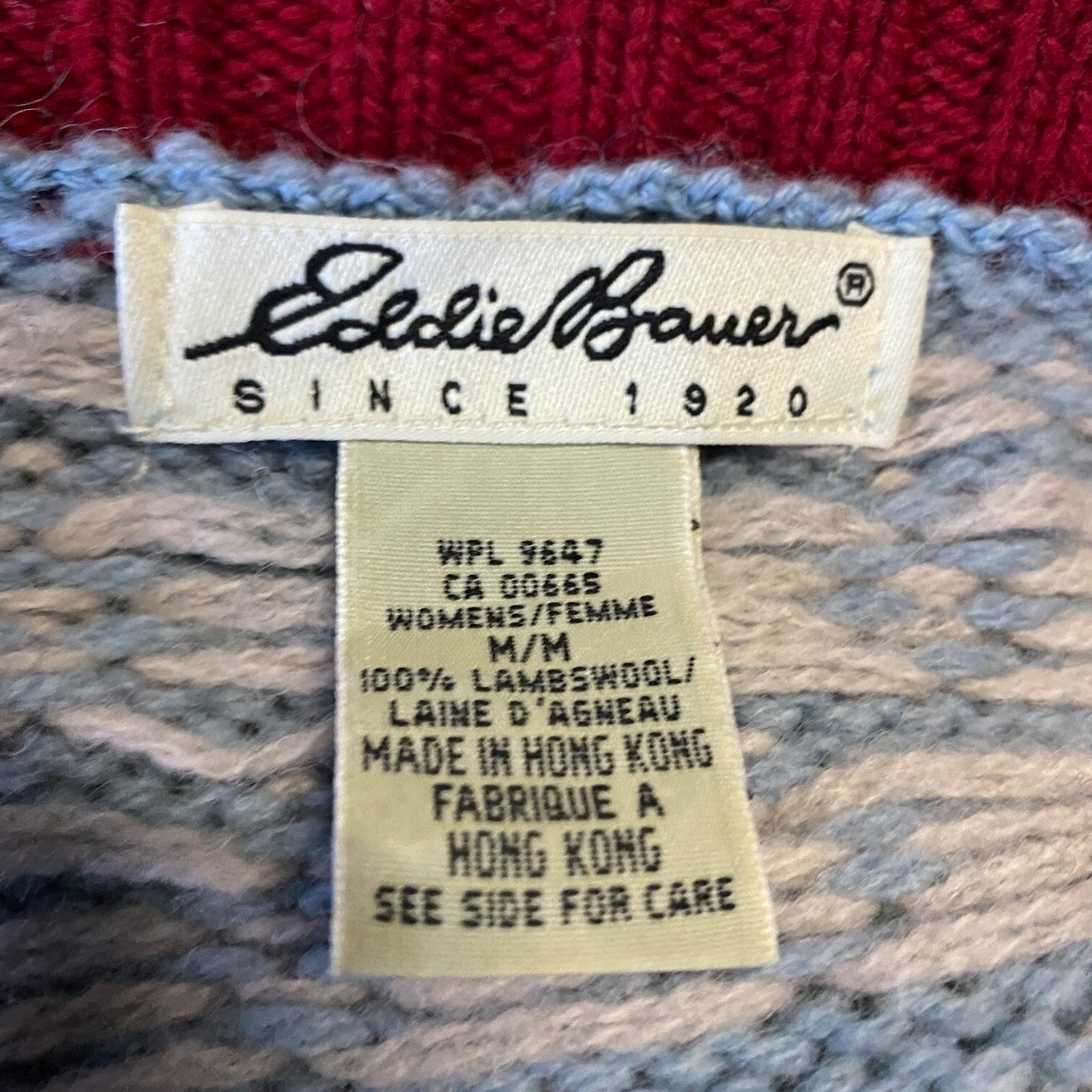90年代〜00年代 Eddie Bauer エディーバウアー ノルディック柄 ウール 