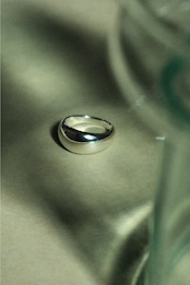 Oval Moon Ring"Nuit"