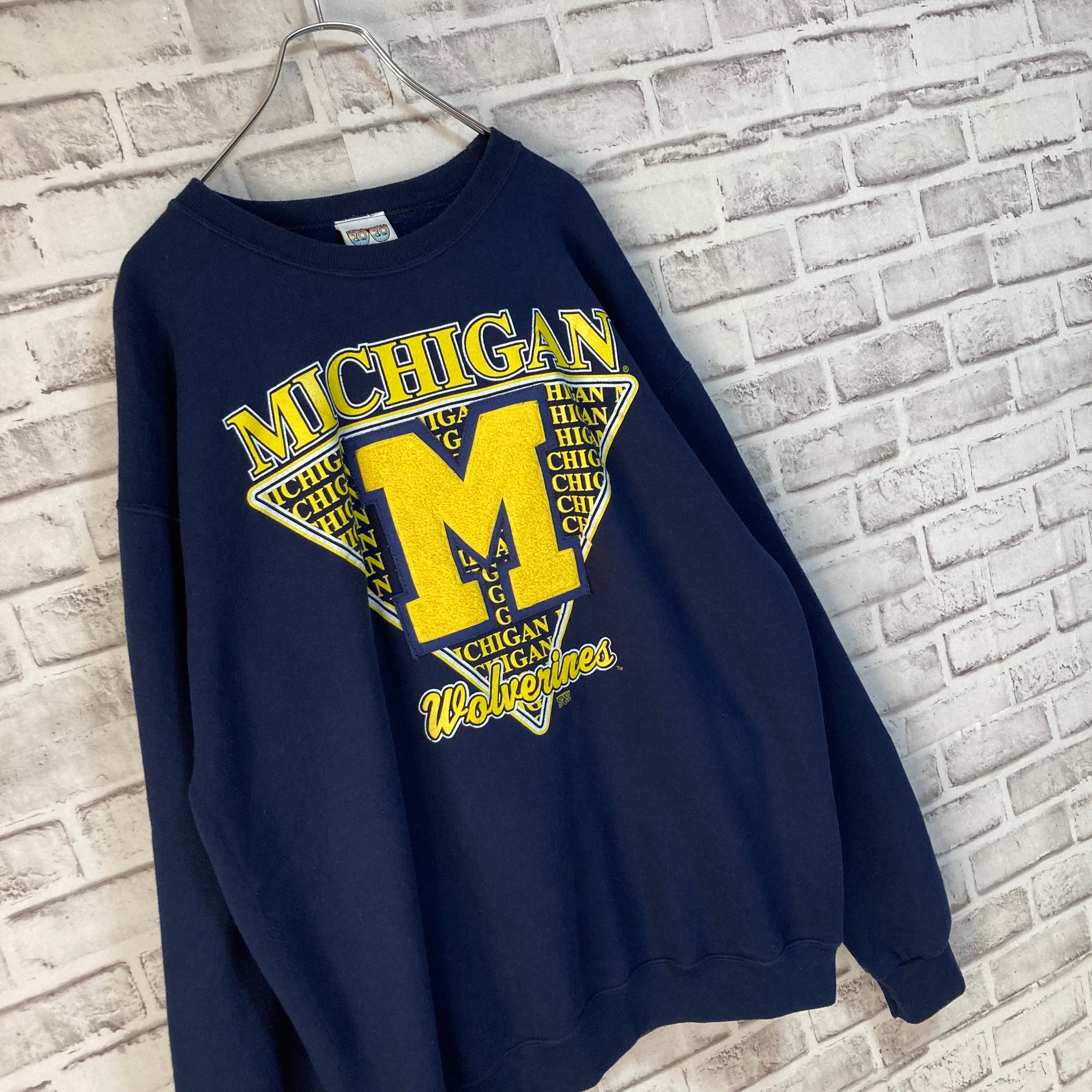 20/20 SPORT】L/S Sweat L 90s Made in USA “MICHIGAN” カレッジ ...