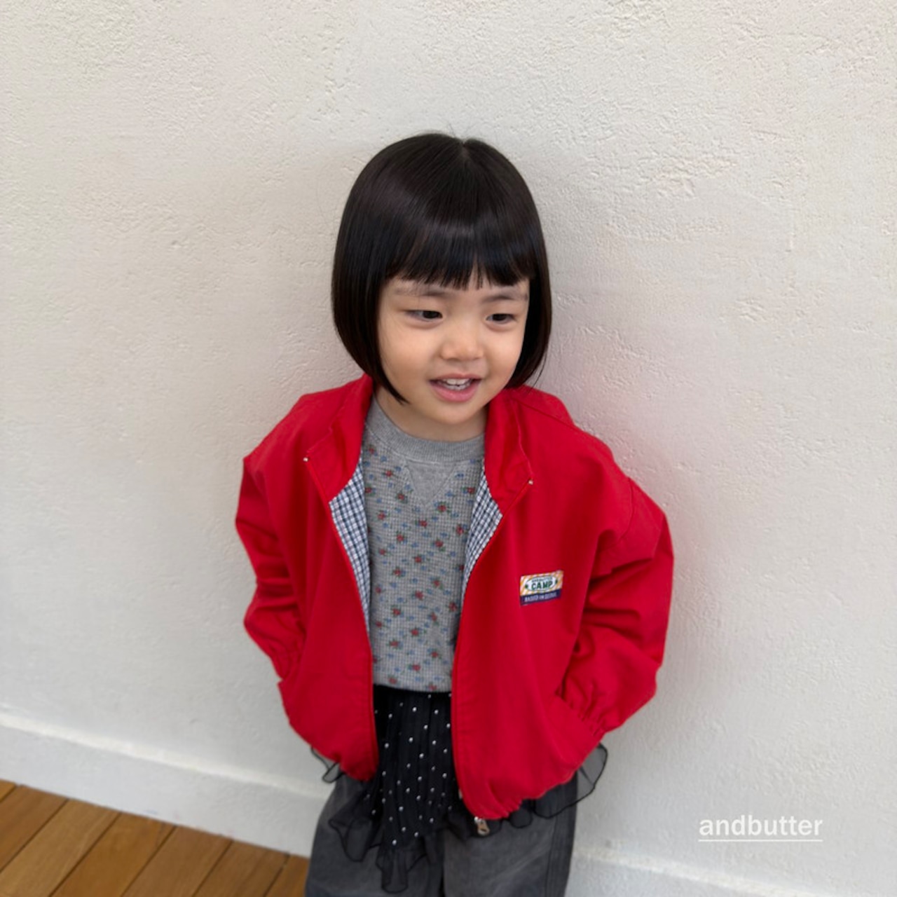 【取寄/韓国直送】and butter コジフラワーTシャツ｜秋服｜韓国子供服｜26/AT