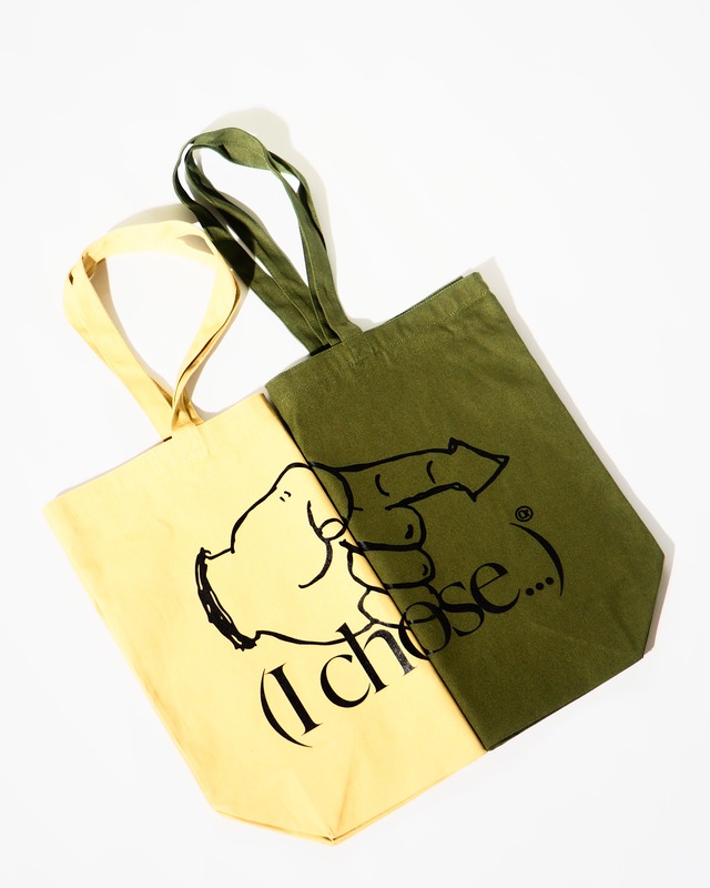 ORNAMENT STORE "(I Chose...)" Mustard Big Tote-bag
