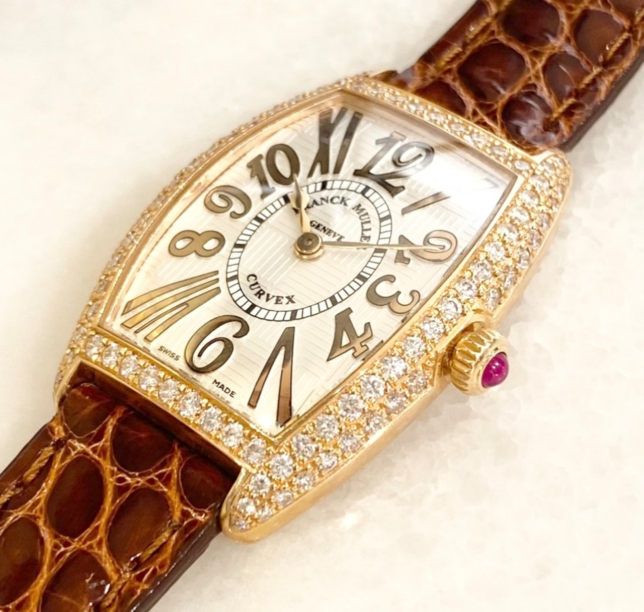 FRANCKMULLER フランク・ミュラー レディース 腕時計 トノーカーベックス 1752QZRELVRD-SLV-BRW-5N-EN